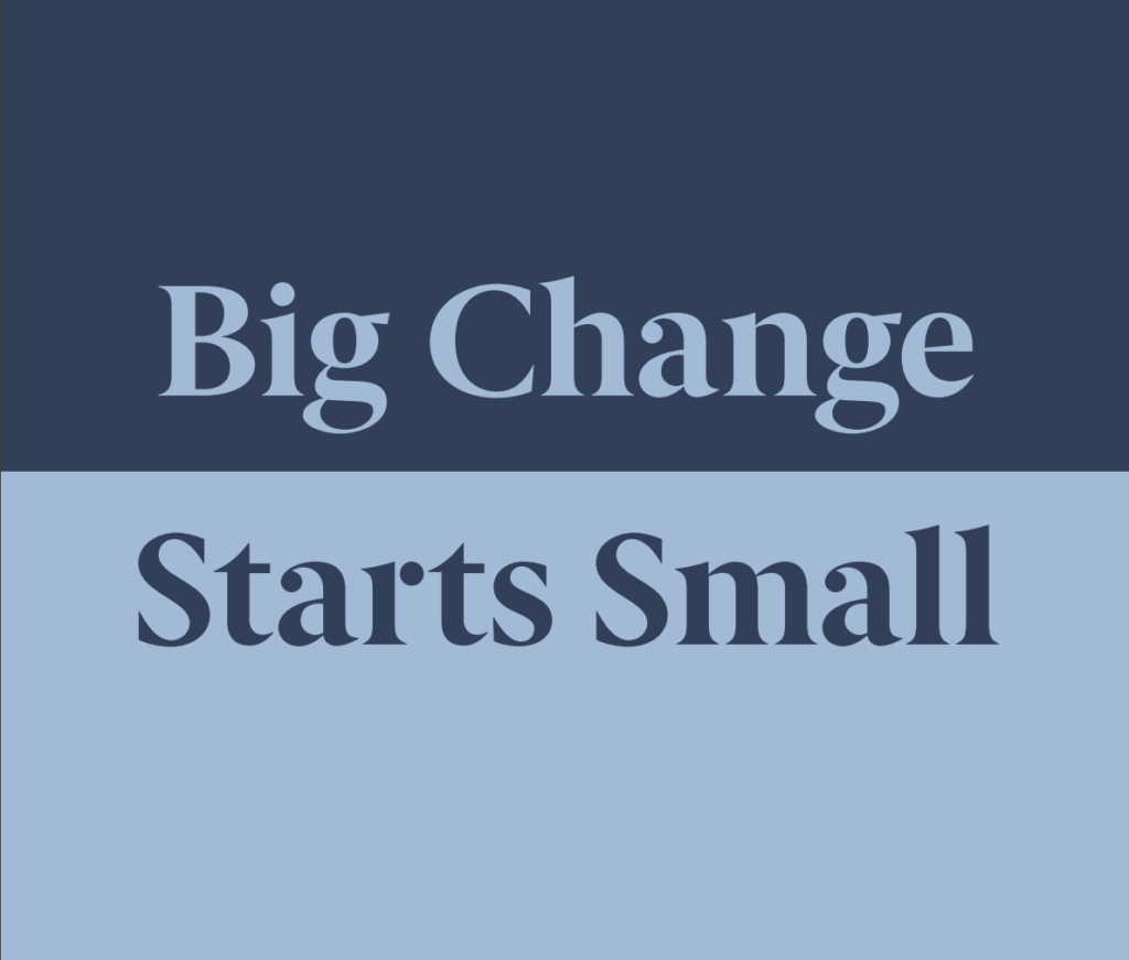 Big Change Starts Small Report cover